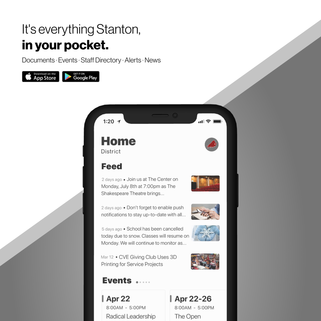 Its Everything Stanton in your pocket- app advertisement