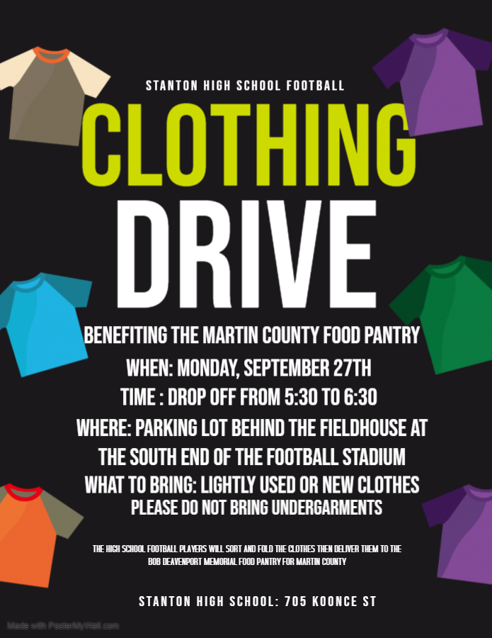 Clothing Drive Announcement