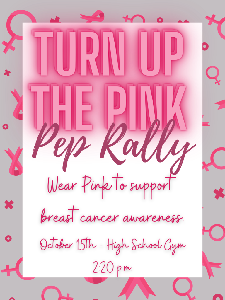 Pink Out Pep Rally tomorrow!!