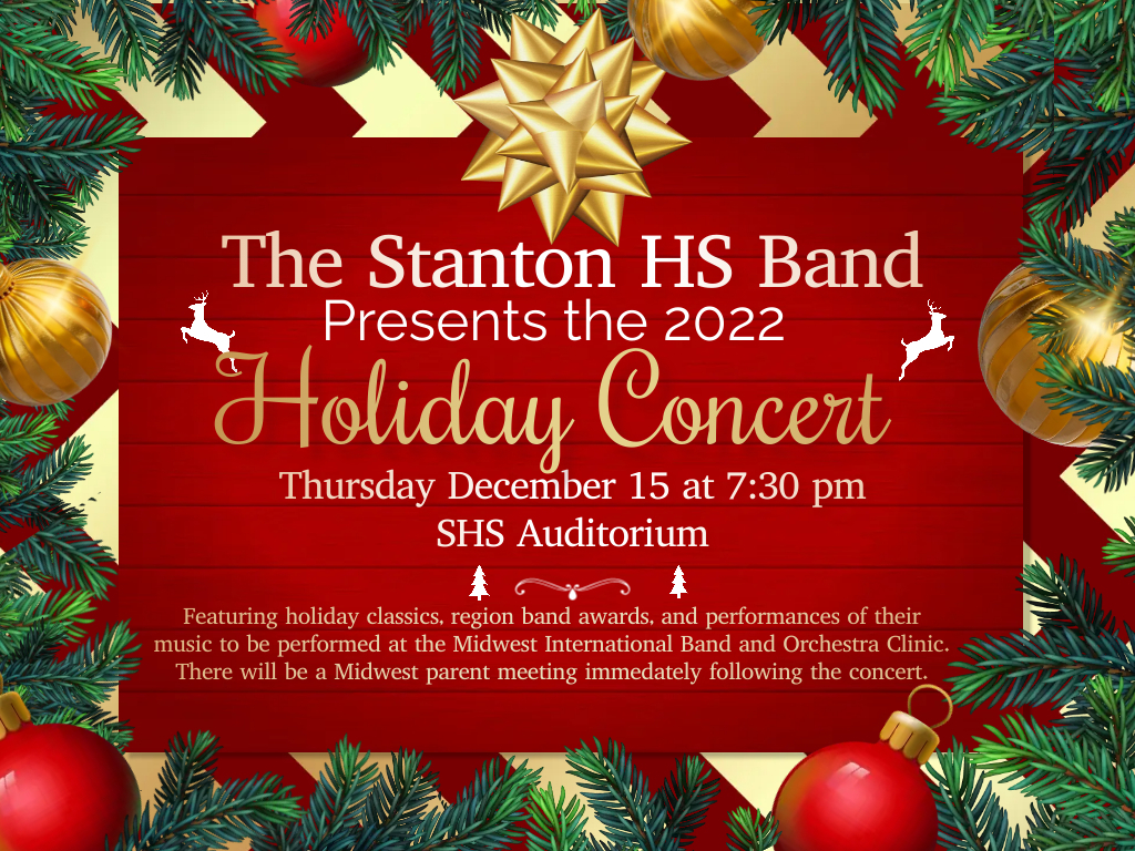 2022 SHS Band Christmas Concert